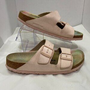 Birkenstock Arizona Big Buckle Sandals Light Blush Pink Leather EU 41